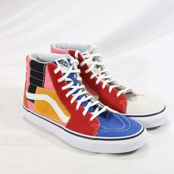 VANS SK8-Hi PATCHWORK Multi Sneakers Like New Sz 8.5 M - Picture 6 of 8